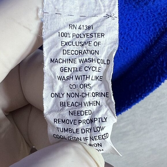 Polo Ralph Lauren Performance Men M 1/4 Zip Fleece Blue Pullover Logo Athleisure - Picture 12 of 13